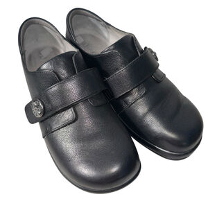 Women's Alegria Joleen Upgrade Black Leather Flats & Loafers Size 40 9.5/10